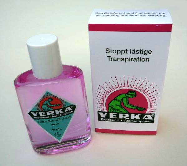 Yerka-Flasche und Verpackung